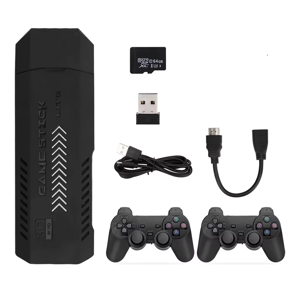 ScHitec Retro 4K Game Stick 3D Arcade Makinası 35000 Oyunlu Konsol X2 Plus
