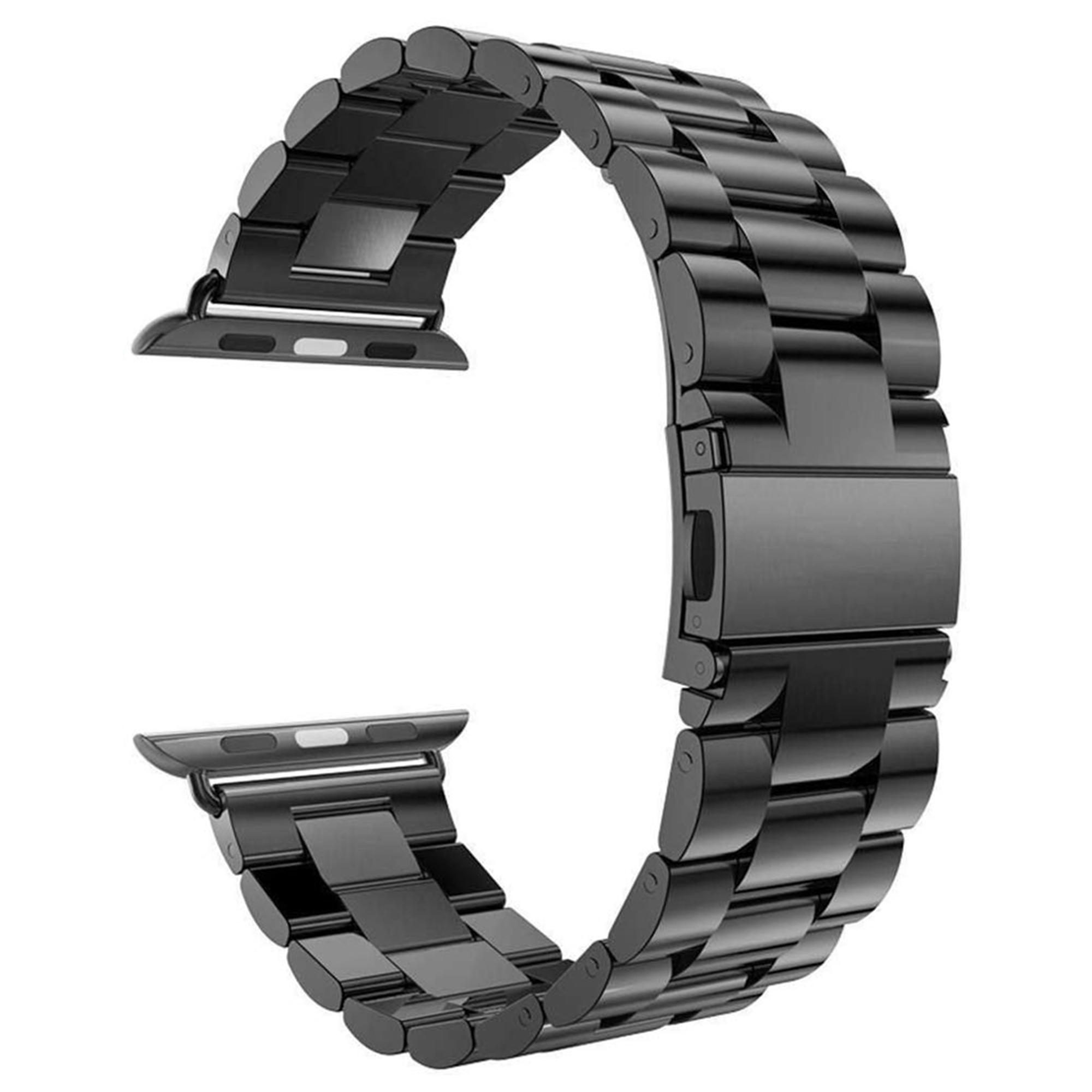 Winex 42-49mm Yeni Nesil Apple Uyumlu Akıllı Saat Kordonu Metal Siyah